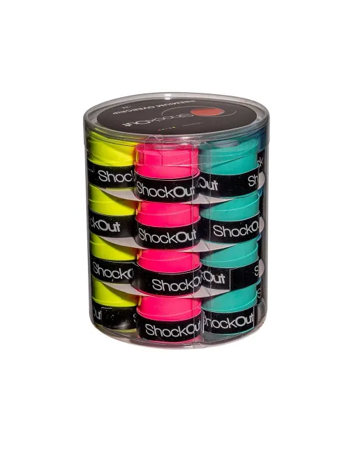 Tambor Shockout X24 Overgrips Premium Multicolor Liso 100-0051 | Ofertas de pádel